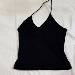 Black Halter Top